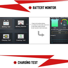 AUTOOL Wireless Bluetooth Car Tester Automotive Battery Regular Flooded,Auto Cranking and Charging Diagnostic Analyzer Cover All 12V Vehicles,Boat for Android & iOS System
