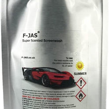 F-JAS Super Scented Windshield Washer Fluid (2.7 Fl oz Pouch,Turkish Delight)