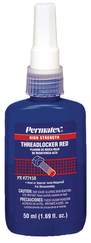 Permatex 27150 Red High Strength Threadlockers, 50 mL, 1