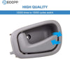 ECCPP Door Handles Interior Inside Inner Front Rear Passenger Driver Side for 1998 1999 2000 2001 2002 Toyota Corolla Gray(4pcs)