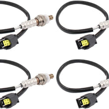 NewYall Pack of 4 Upstream Downstream Bank 1/2 Sensor 2/1 Air Fuel Ratio O2 Oxygen Sensor