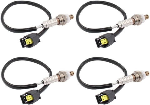 NewYall Pack of 4 Upstream Downstream Bank 1/2 Sensor 2/1 Air Fuel Ratio O2 Oxygen Sensor