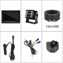 HD Backup Camera System Heavy Duty Back up Camera Monitor Kit 7''1080P Reversing Monitor IP69k Waterproof Rear View Camera Full Colored Night Vision Bus Truck Van/Semi-Trailer/Box Truck/RV Rear View