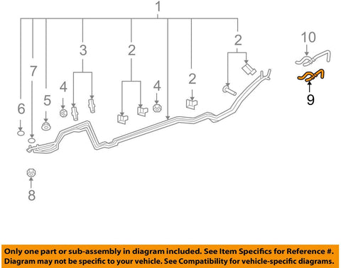 General Motors 20765678, HVAC Heater Hose