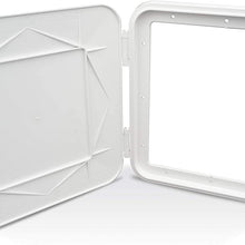 Thetford|B&B Molders RV Replacement Parts and Accessories RV Camper Extra Large Flush Mount Fuel Hatch Polar White PN 94313