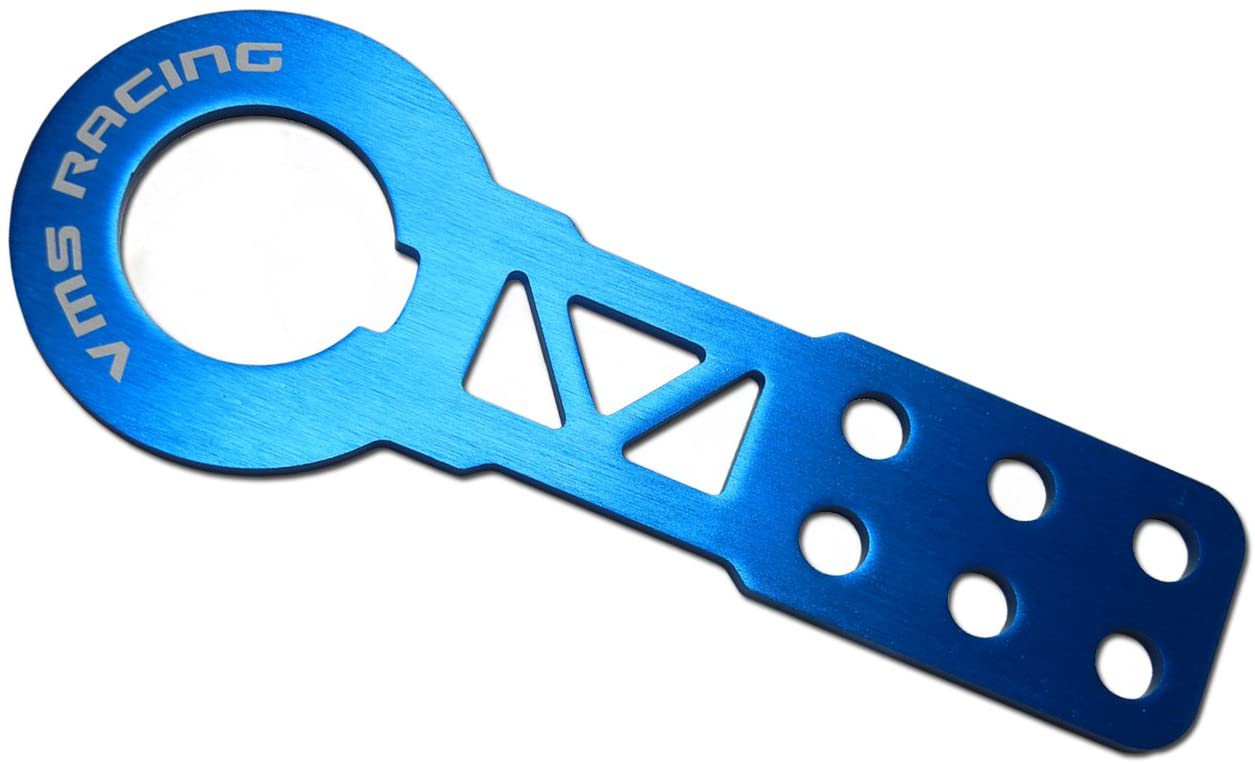 VMS RACING Front Blue CNC Aluminum Tow Hook Compatible with Honda Civic DX CX EX SI EG EJ 92-95 1992-1995 JDM