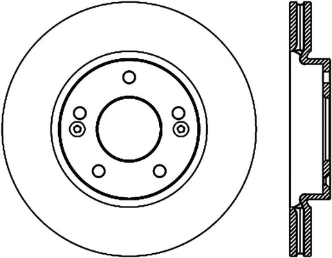 Centric 121.51044 Disc Brake Rotor