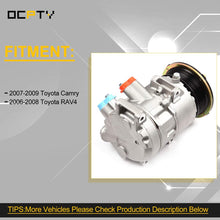 OCPTY Air Conditioner Compressor for Camry 2.4L CO 11178JC