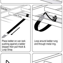 Vantech Steel H1 Rack 2 Bar System for a Ford Econoline 1992-On Black