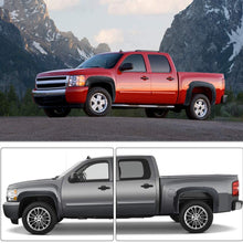 Fender Flares Kit Compatible for 2007-2013 Chevy Silverado 1500 (Only Fit 5.8 Feet Short Bed), Textured Matte Black Finish Front Rear Wheel Pocket Rivet Style