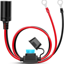 Nilight Cigarette Lighter Extension Cord Cable Heavy Duty 6ft 12V/24V Car Charger with Cigarette Lighter Plug Cigarette Lighter Socket,2 Years Warranty