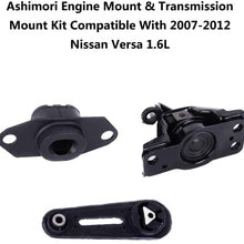 Ashimori Compatible With 2009-2011 Nissan Versa 1.6L Engine Motor Mount Set A4347 A4312 A4318