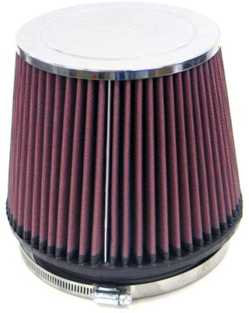 K&N Universal Clamp-On Air Filter: High Performance, Premium, Washable, Replacement Engine Filter: Flange Diameter: 6 In, Filter Height: 6 In, Flange Length: 1 In, Shape: Round Tapered, RC-4940