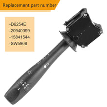 Turn Signal Switch D6254E Headlamp Dimmer Switch for Chevrolet Equinox 2007-2009/Cobalt 2005-2010/HHR 2006-2010/Pontiac G5 Torrent 2007-2009/Solstice 2006-2009 20940099 15915857 SW5908 Blinker Switch