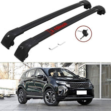 SAREMAS Black roof Cargo Rack for KIA Sportage 2016-2020 2021 Roof Rack Cross Bars Rail Luggage Carrier Lockable 2
