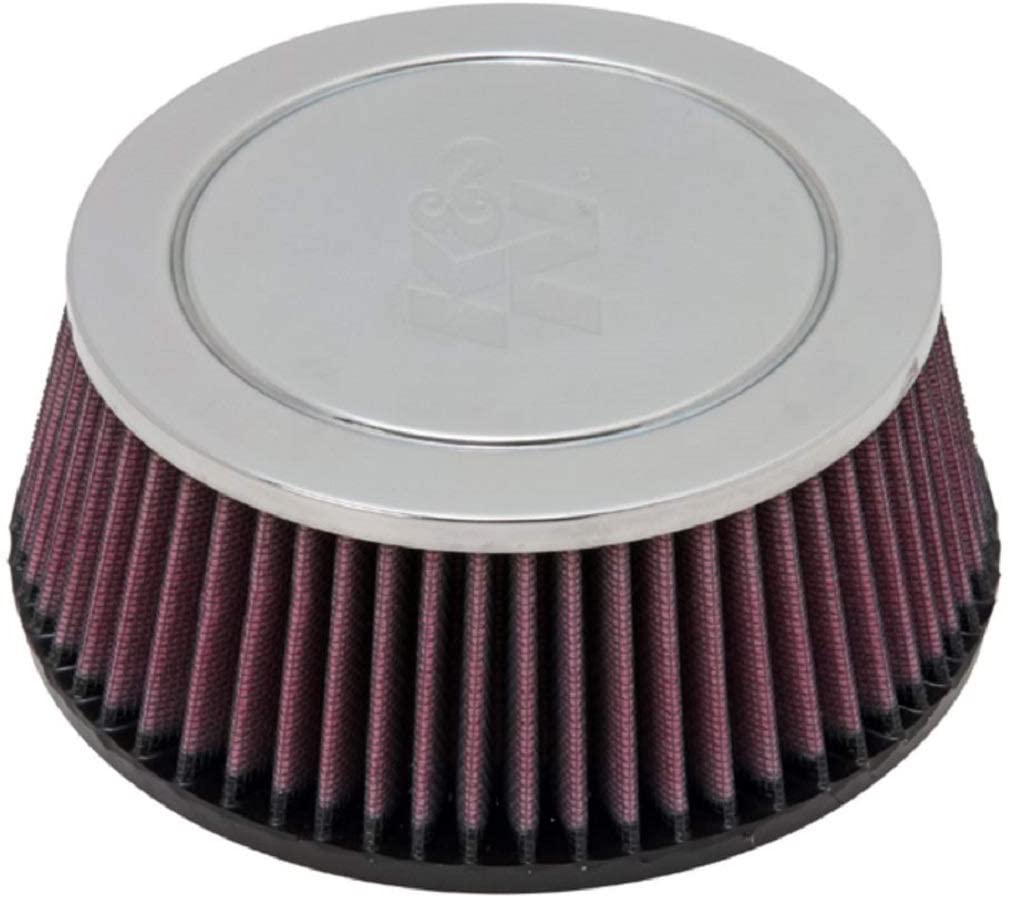 K&N Universal Clamp-On Air Filter: High Performance, Premium, Washable, Replacement Filter: Flange Diameter: 4 In, Filter Height: 2.75 In, Flange Length: 0.75 In, Shape: Round Tapered, RC-9500