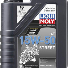 Liqui Moly 2555 Motorbike 4T 15W-50 Street Engine Oil - 1 Liter