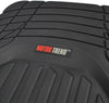 Motor Trend Tortoise Series Rubber Floor Mats (2PC Black)