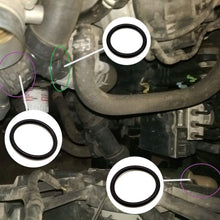 T-pipe Coolant Leak Repair Gaskets, Engine Radiator Hose And Reservoir Expansion Tank Hose O-Ring Kit Seals for Ford F-150 & F-250/350/450/550 Super Duty 2011-18/Replacement DR3Z8566A & 2x BC3Z8590F