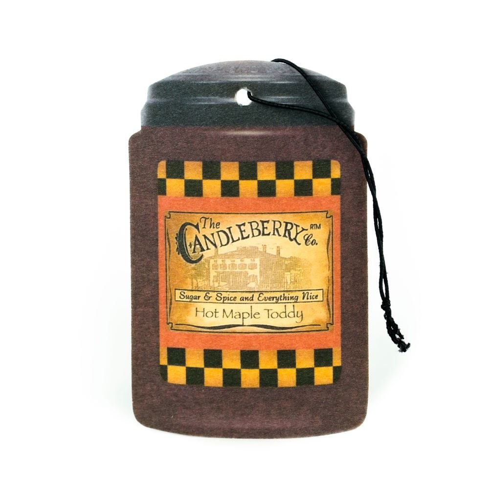 Candleberry Candle Co. Scented Car Air Freshener - Hot Maple Toddy