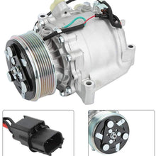 AC Compressor, A/C Clutch Air Condition Iron Compressor Replacement Fit for Honda Civic 1.8L 2006-2011 38810RNAA02