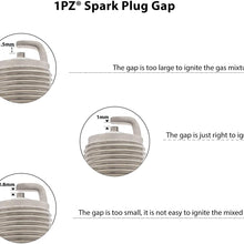 1PZ BKR-X02 Removable Terminal Nut Spark Plug for Polaris Trail Boss 330 Trail Boss 325 2000 2001 2003 2004 2005 2006 2007 2008 2009 2010 2011 (Pack of 2)