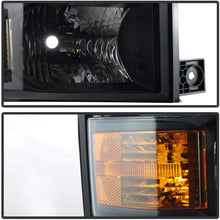 ACANII - For Black Projector Headlights 2014-2015 Chevy Silverado 1500 Pickup Headlamps Driver + Passenger Side