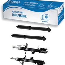 Shocks Struts,ECCPP Front Rear Shock Strut Absorbers Kits Compatible with 2008 2009 2010 2011 2012 Ford Escape,2008 2009 2010 2011 Mazda Tribute/Mercury Mariner 235913 71594 235912 71593