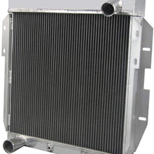 OzCoolingParts 4 Row Core All Aluminum Radiator for 1955-1957 56 Ford Thunderbird Y-Block, V8