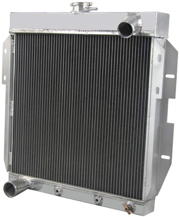 OzCoolingParts 4 Row Core All Aluminum Radiator for 1955-1957 56 Ford Thunderbird Y-Block, V8