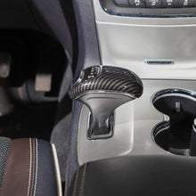 CheroCar Interior Decoration Gear Shift Knob Cover Stick Shifter Cap Trim Carbon Fiber Grain Cover for 2014-2015 Jeep Grand Cherokee, for 2012-2014 Chrysler 300C, 1PC