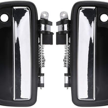 Outside Exterior Door Handle, Front Driver & Passenger Side - Fit for 1995-2004 Toyota Tacoma - Replace 69220-35020 69210-35020 (Chrome)