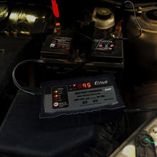 KATBO Automatic Battery Charger 6V 12V Auto-Voltage Detection， 2Amp 6 Amp Lead Acid Battery Float Charger Maintainer With LCD Display For Motorcycle Car Boat Marine Lawn mower Atv Toy Car