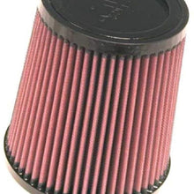 K&N Universal Clamp-On Air Filter: High Performance, Premium, Washable, Replacement Filter: Flange Diameter: 2.5 In, Filter Height: 6.5 In, Flange Length: 2 In, Shape: Round Tapered, RU-4860