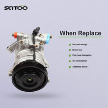 SCITOO A/C Compressor Compatible with CO 22033C for Jeep Grand Cherokee 4.7L 1999-2004