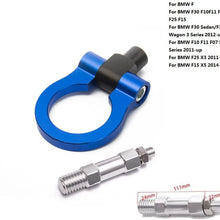 EPMAN Sport Car Towing Hook Tow Bar Auto Trailer Ring For BMW F30 F10 F11 F07 F25 X 3 F15 X 5 Euro Style Circular Ring (Red)