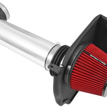 Spectre Performance Air Intake Kit with Washable Air Filter: 2011-2019 Dodge/Chrysler (Charger, Challenger, 300, 300C) 5.7L V8, Red Oiled Filter with Polished Aluminum Tube, SPE-9036