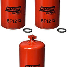 Baldwin BF1212 Heavy Duty Diesel Fuel Spin-On Filter (Pack of 2)