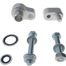 LucaSng Air Conditioning Block Off Fittings A/C Block Off Rear Premium Kit Compatible with Rear Air 2007-2015 GMC Acadia w/Dual Bolts