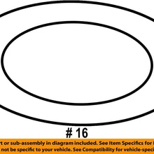 General Motors 55569307, Engine Oil Drain Plug Gasket