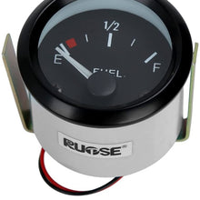 Rupse 2" 52mm Universal Car SUV Fuel Level Gauge Meter w/Fuel Sensor E-1/2-F Pointer 12V