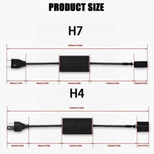Niome 2Pcs H4 LED Canbus Warning Error Free Decoder Canceller Capacitor Anti Flicker Resistor Harness High Low Beam Headlight Relay Adapter