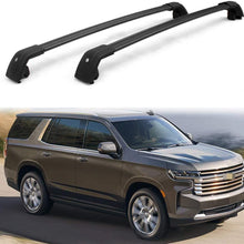 Lequer Crossbar Cross Bars Fits for Chevrolet All New Tahoe 2021 Roof Rack Rail Carrier Lockable Adjustable Black