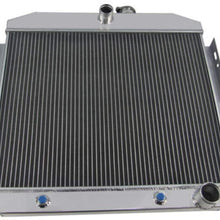 OzCoolingParts 4 Row Core Full Aluminum Radiator for 1955-1957 56 Chevy Bel-Air, Del Ray, Nomad, One-Fifty & Two-Ten Series, 150, 210, L6 V8 Engines