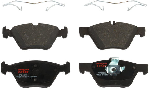 TRW Black TPC0853 Premium Ceramic Front Disc Brake Pad Set for select Mercedes-Benz C, E and S-class, and Chrysler Crossfire model