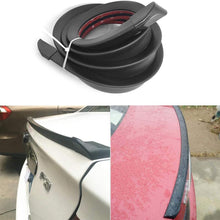 1.5m/4.92ft Universal Car Rubber Strip Bar Spoiler Tailfin Tail Fin Rear Wing Tailgate Hatchback for Most Popular Carsh