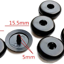 Hub's Gadget 15 Sets Seat Belt Stop Button, Prevent Belt Buckle from Sliding Down The Belt | Removable Without Welding – Black