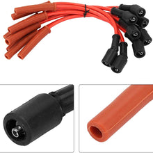 Suuonee Spark Plug Wire, 8PCS Durable 8.5mm Sparking Plug Starting Wires Set Universal for Chevrolet