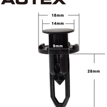 PartsSquare 30PCS Car Retainer Clips Plastic Fasteners Kit Push Type Fastener Clamps Door Trim Panel Clips Replacement for Toyota/Scion