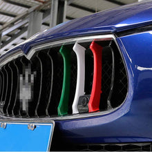 JUNLELI Exterior Accessories Front Grille Decorative Moulding Kits for Maserati Ghibli 2014-2017 Grill Inserts Trim Covers Car Styling(Pack of 3)